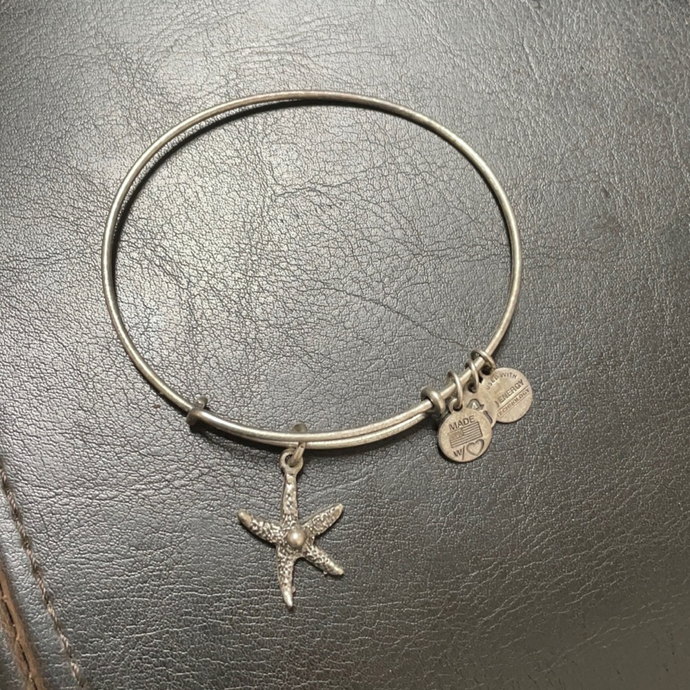 Alex & Ani Silver Starfish bangle